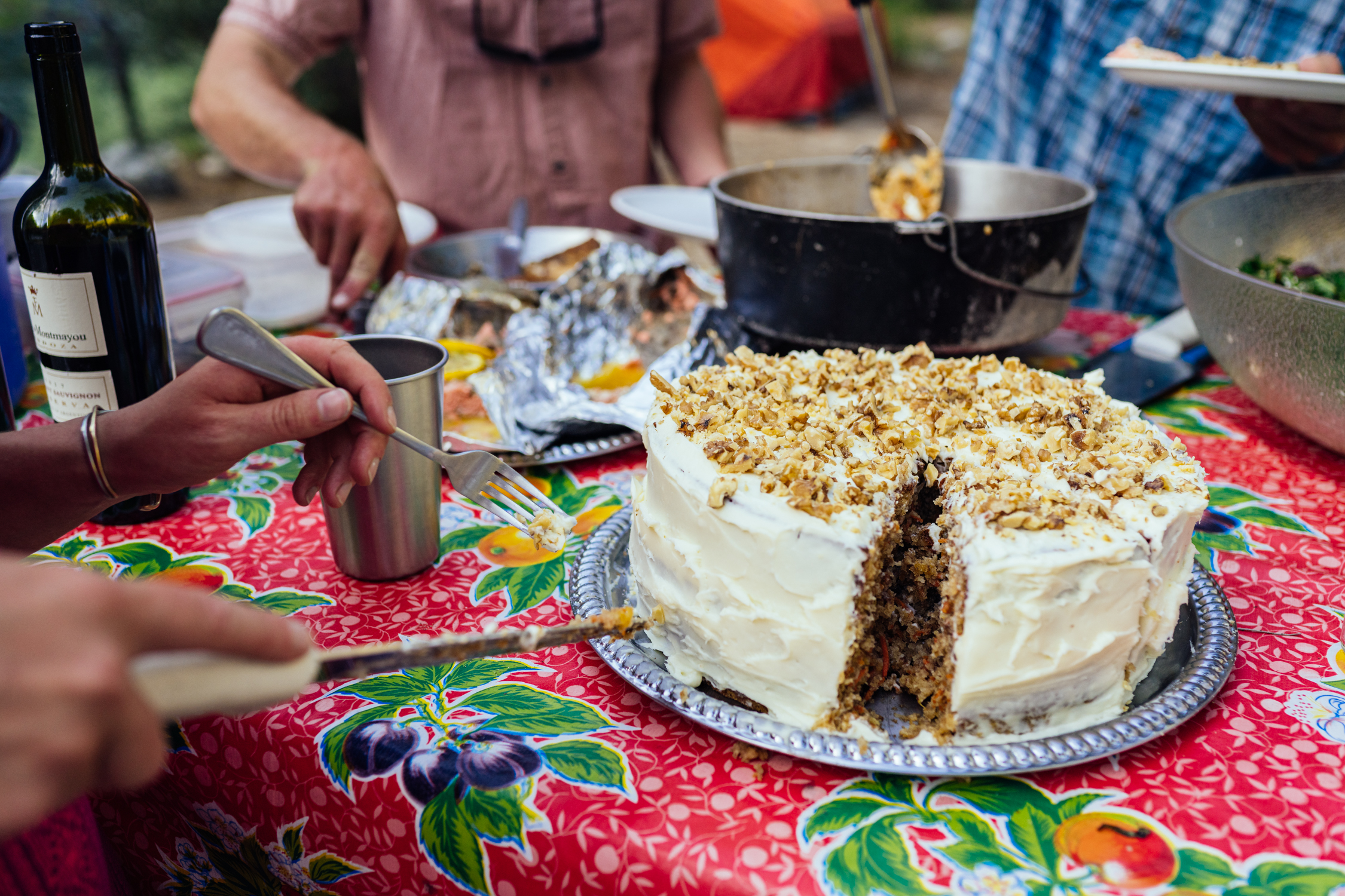 Rocky Mountain River Tours Famous Dutch Oven Carrot Cake