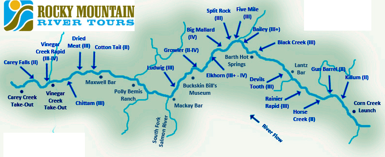 Map of the Main Salmon